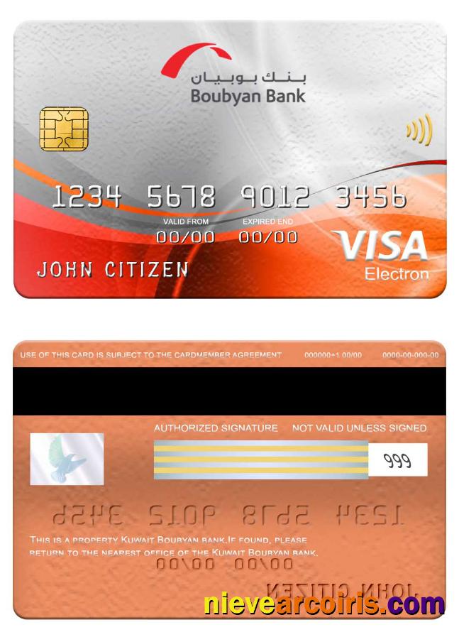 Kuwait Boubyan bank visa electron card